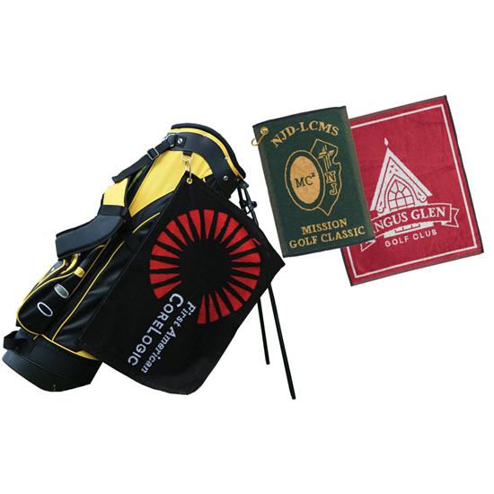Logo Golf Custom Logo Jacquard Woven Towels