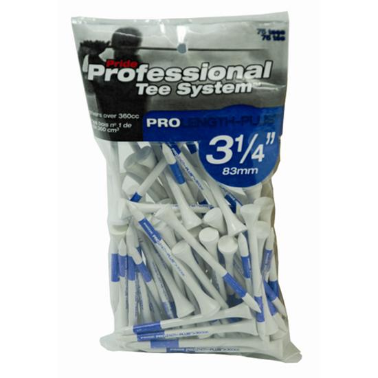 Pride Sports 3-1/4 Inch Pro Length Plus White Golf Tees