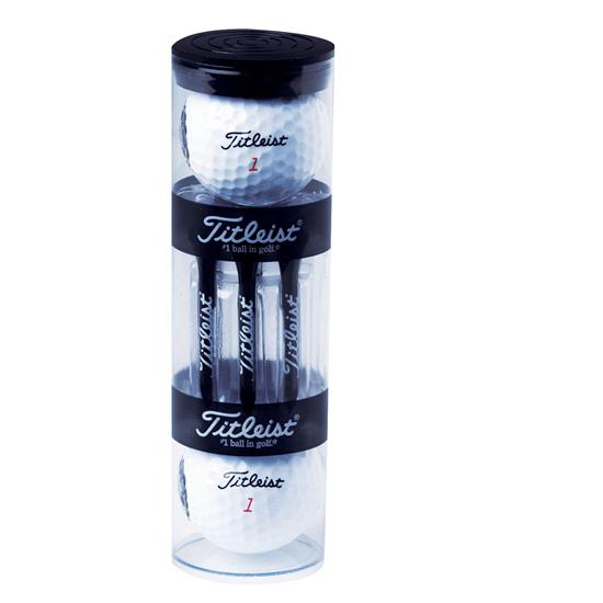 Titleist Standard 2-Ball Tube With Stock Tees