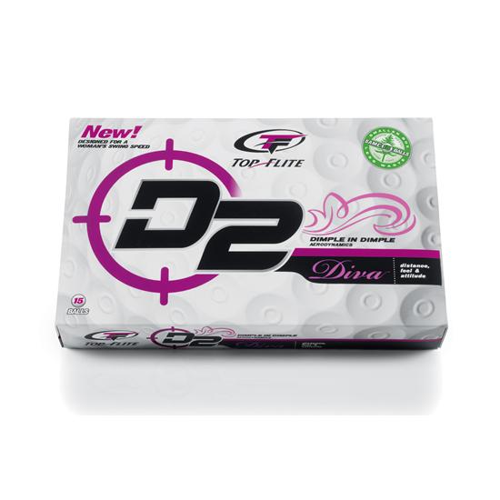 Top-Flite D2 Diva Golf Balls