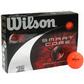 Wilson Smartcore Straight Distance Colored Personalized Golf Balls - Orange
