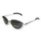 Tour Eyewear Oval Chrome Sunglasses