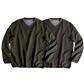 Ashworth Long Sleeve Solid V-Neck Wind Pullover