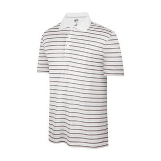 Adidas ClimaCool White Base Multi-Stripe Polo