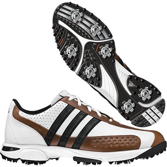 Adidas FitRX Golf Shoes - White/Cognac/Black