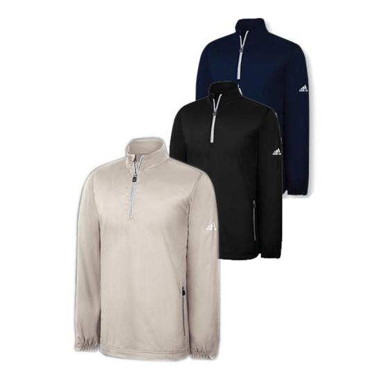 Adidas Logo ClimaProof Wind Lined Half-Zip Jackets