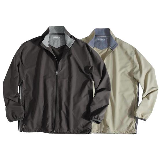 Ashworth Long Sleeve Solid Full-Zip Jacket