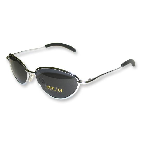 Tour Eyewear Oval Chrome Sunglasses