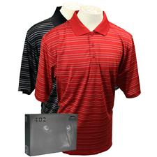 Slazenger Universal Multi-Stripe Polo with Free Dozen