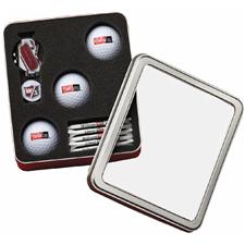 Wilson Staff 3 Ball Tin with 6 Tees and Hat Clip
