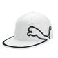 Puma Men's Fitted Monoline Hat - White/Black - Small/Medium 