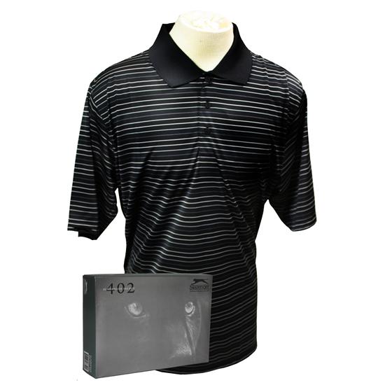 Slazenger Universal Multi-Stripe Polo with Free Dozen