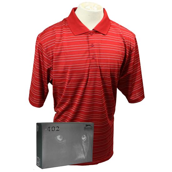 Slazenger Universal Multi-Stripe Polo with Free Dozen