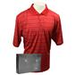 Slazenger Universal Multi-Stripe Polo with Free Dozen - Chili - Large