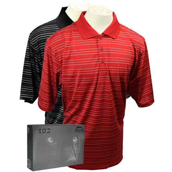 Slazenger Universal Multi-Stripe Polo with Free Dozen