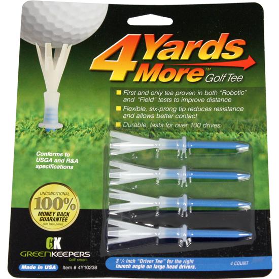 4 Yards More 3-1/4 Inch Tees - 4 CT