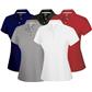 Adidas Custom Logo Climacool Textured Solid Polo for Women- Coolmax