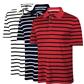 Adidas Custom Logo Climacool Textured Stripe Polo