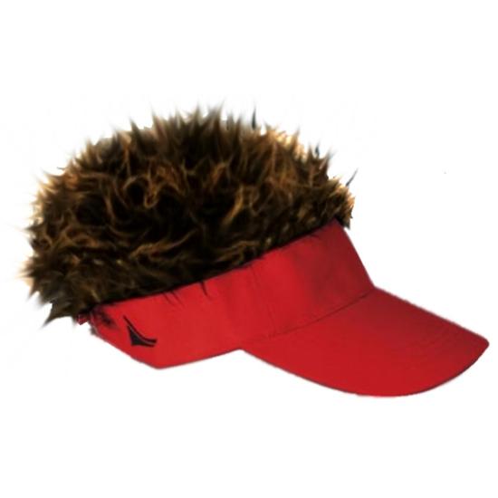 Flair Hair Men's Visor with Hair