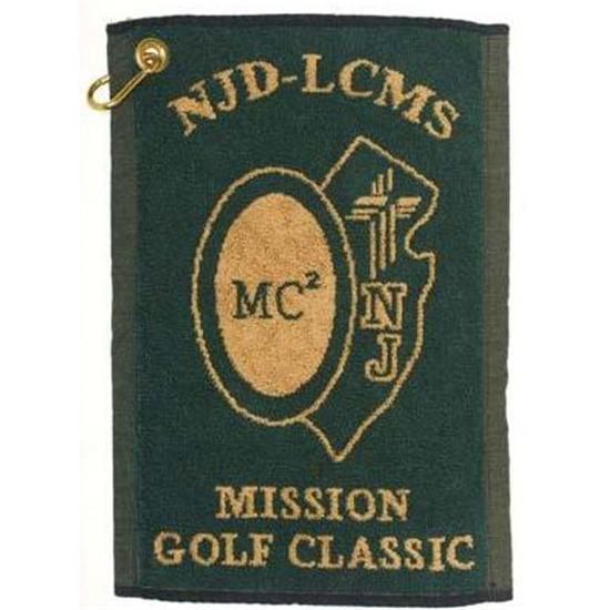 Logo Golf Hand Woven Jacquard Towel