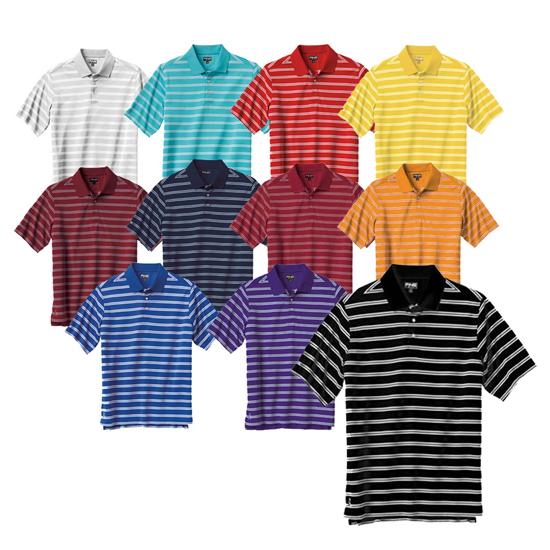 PING Men's Custom Logo Muni Stripe Polo