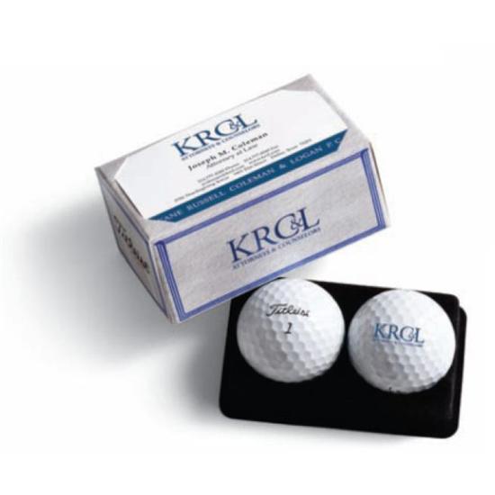 Titleist PackEdge Custom 2-Ball Business Card Box