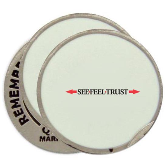 Classic Linear See Feel Trust Logo Ball Markers - 3 Pack