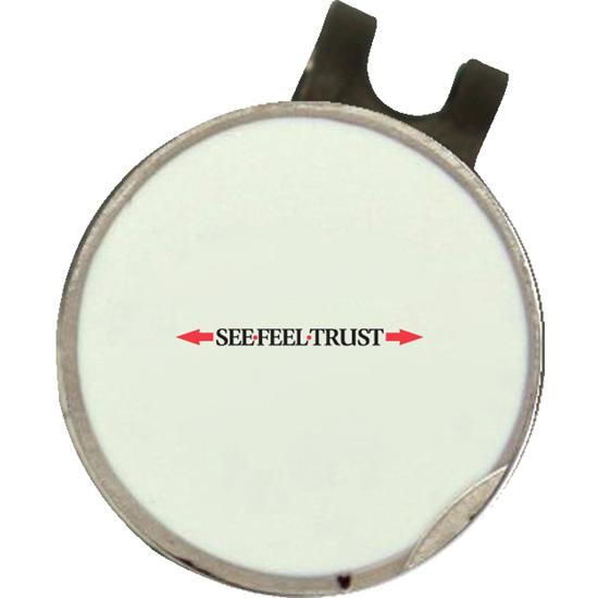 Classic Linear See Feel Trust Logo Dimpled Hat Clip