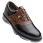 FootJoy DryJoys Tour Gator Saddle Golf Shoes - Black Smooth/ Brown Gator - 10 1/2 Medium