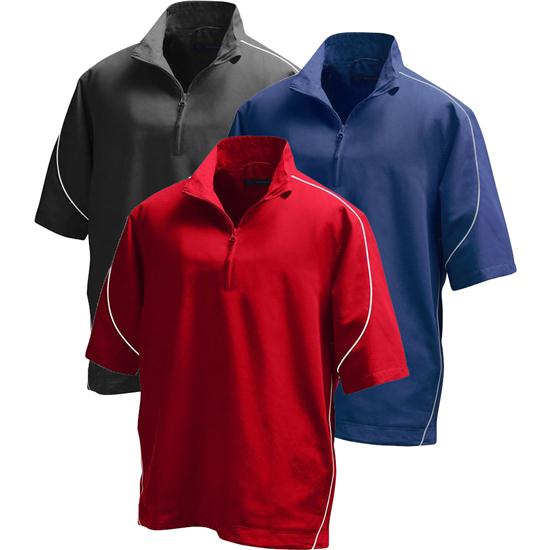 Greg Norman 1/4 Zip Half Sleeve Piping Wind Jacket