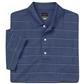 Greg Norman Personalized Performance Micro Pique Multi Stripe Polo - Wedgewood Blue - Large