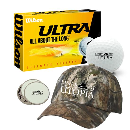 Links Of Utopia Men's Logo Camo Hat Bundle Pack