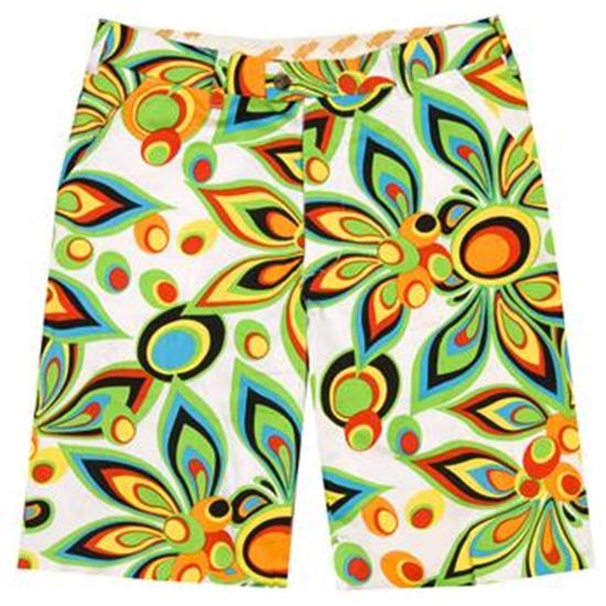 LoudMouth Golf Shagadelic White Shorts