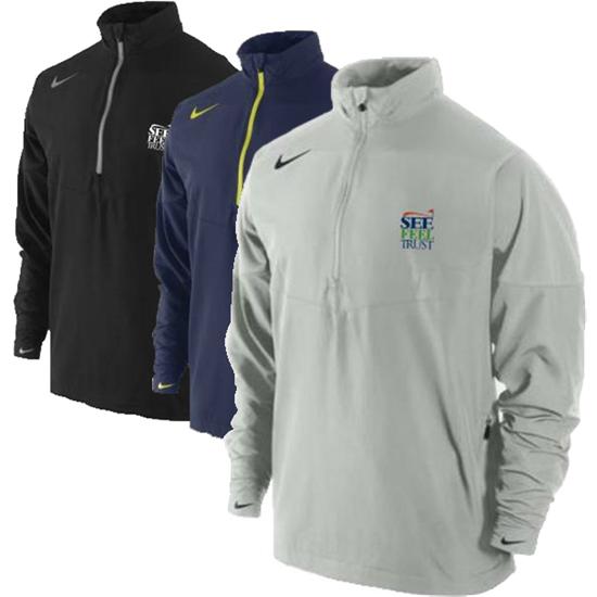 Nike Sport Half Zip See Feel Trust SFT Logo Windshirt
