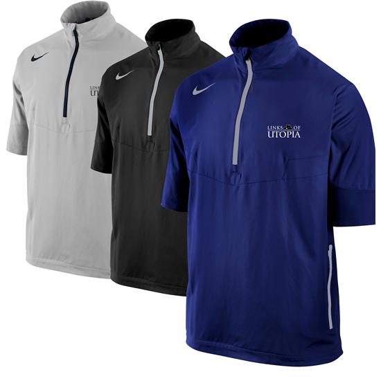 Nike Sport SS Half Zip Links of Utopia Logo Windshirt