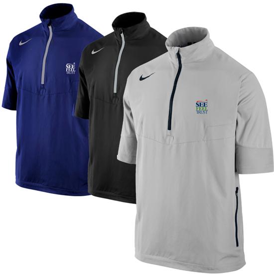 Nike Sport SS Half Zip See Feel Trust Logo Windshirt