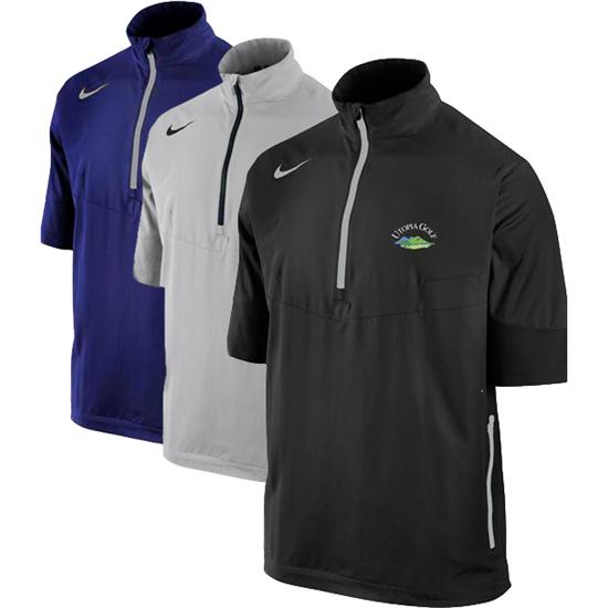 Nike Sport SS Half Zip Utopia Golf Logo Windshirt