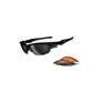 Oakley Fast Jacket Sunglasses - Polished Black Frame - Black Iridium/Persimmon Lens