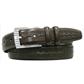 PING Burnished Leather Feather Edge Center Stitch Belt