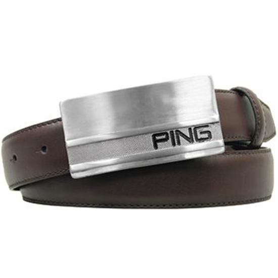 PING Nappa Leather Feather Edge Belt with Buckle www.strongerinc.org