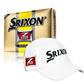 Srixon Z-Star 2 Tour Yellow Golf Balls with Free Tour Hat