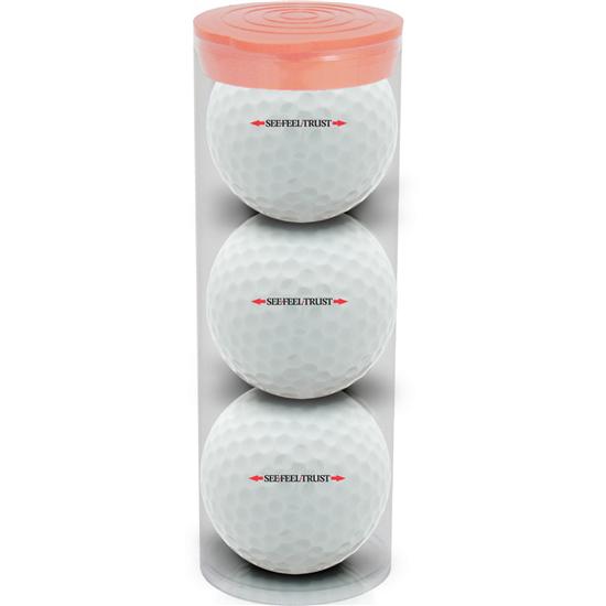 Wilson 3-ball sleeve Linear See Feel Trust Logo Golf Ball