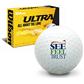 Wilson Ultra See Feel Trust Logo Golf Balls