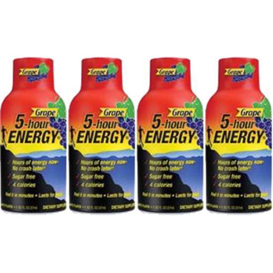 5-Hour Energy Grape Flavor - 4 Bottle Pack