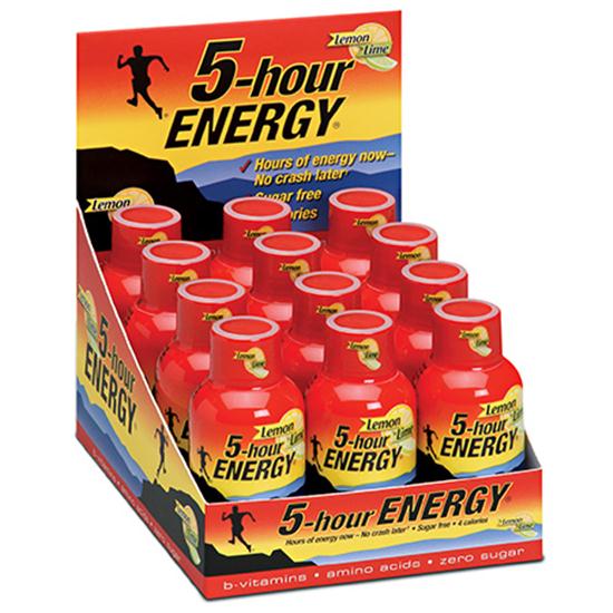 5-Hour Energy Lemon-Lime Flavor - 12 Bottle Pack