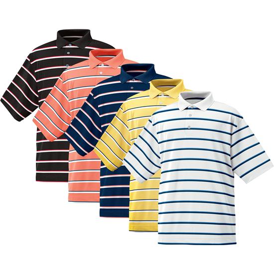 FootJoy Stretch Lisle Pique Stripe Shirt - 2012