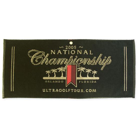 Logo Golf Woven Cotton Towel- Caddy