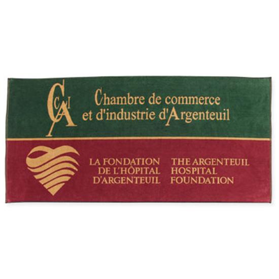 Logo Golf Woven Performance Towel- Beach Towel
