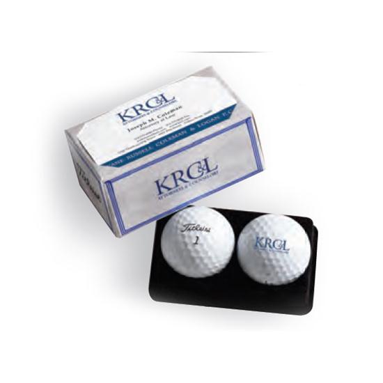 Pinnacle Custom Logo 2 Ball Business Card Box