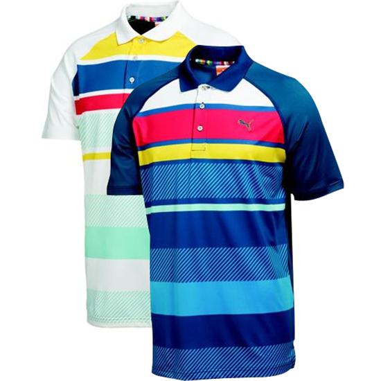 Puma Men's Raglan Stripe Tech Polo